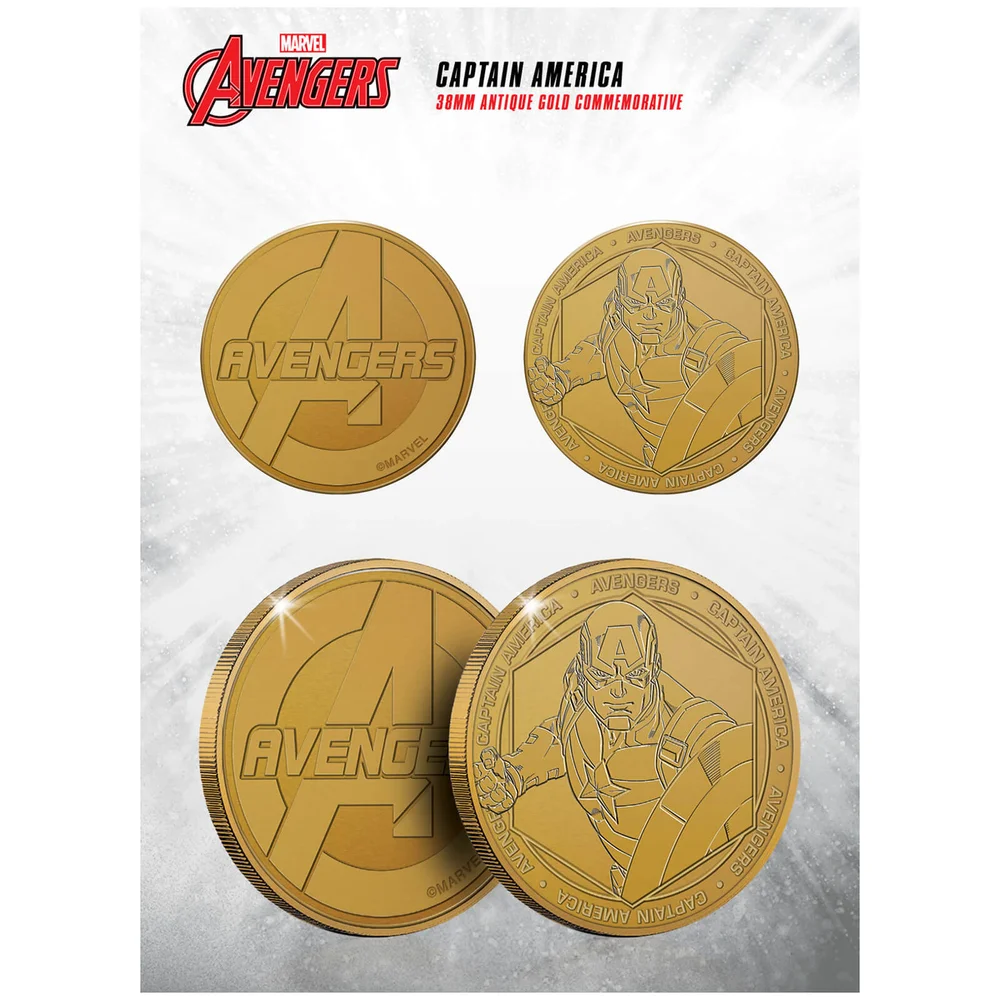 Marvel Captain America Verzamelbare Evergreen Herdenkingsmunt Afbeelding 1