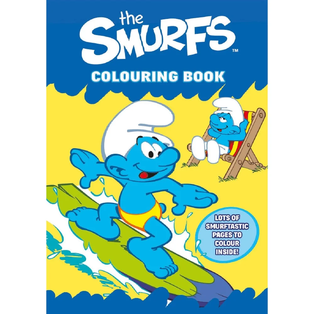Officieel gelicenseerd Smurfen kleurboek voor kinderen 32 pagina's Afbeelding 1