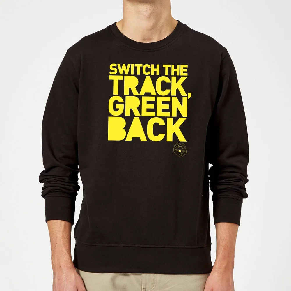 Danger Mouse Switch The Track Green Back Sweatshirt - Black - S - Zwart Afbeelding 1