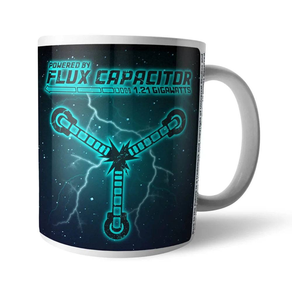 Back To The Future Powered By Flux Capacitor Mug Afbeelding 1