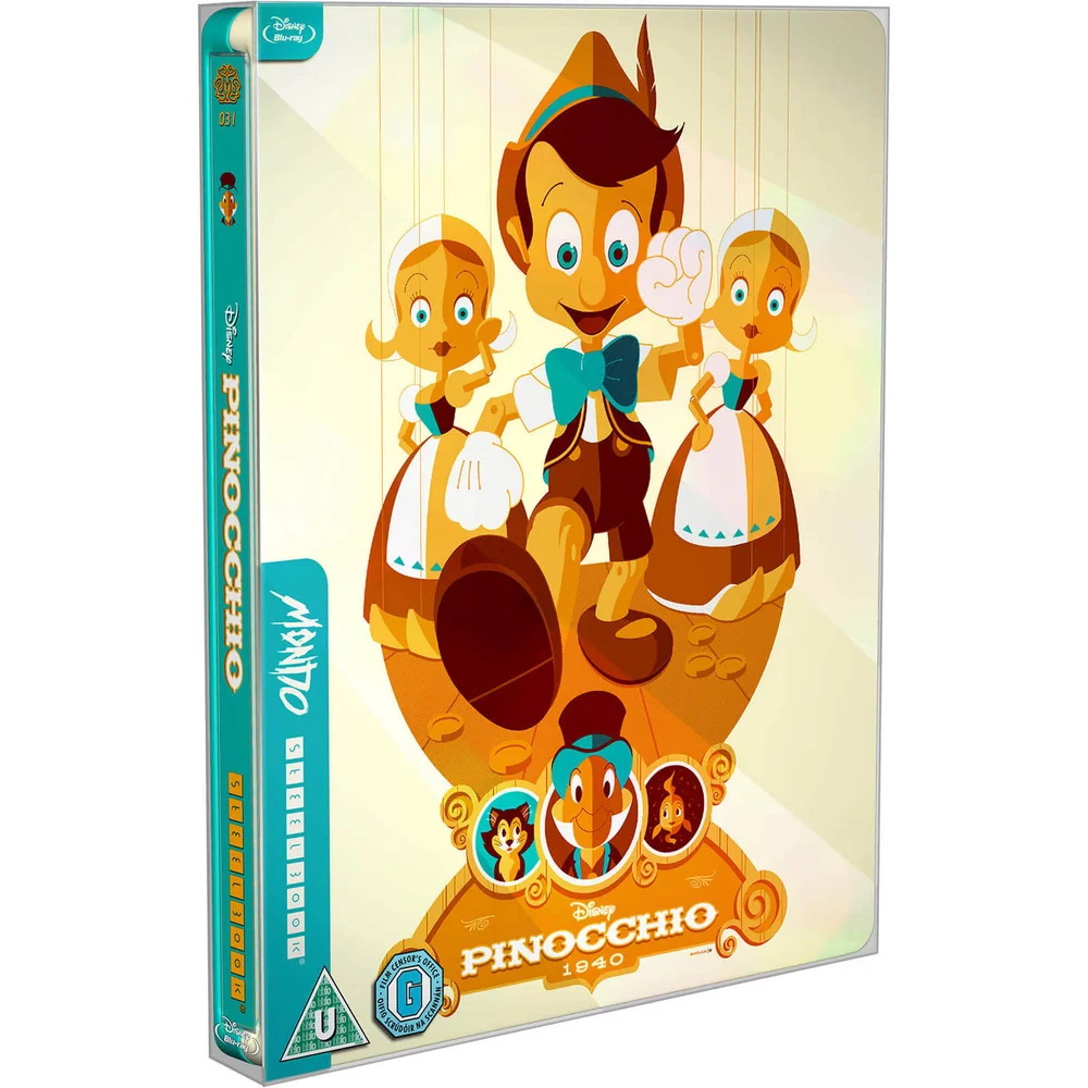 Pinocchio - Mondo #31 Zavvi exclusief limited edition Steelbook Afbeelding 1