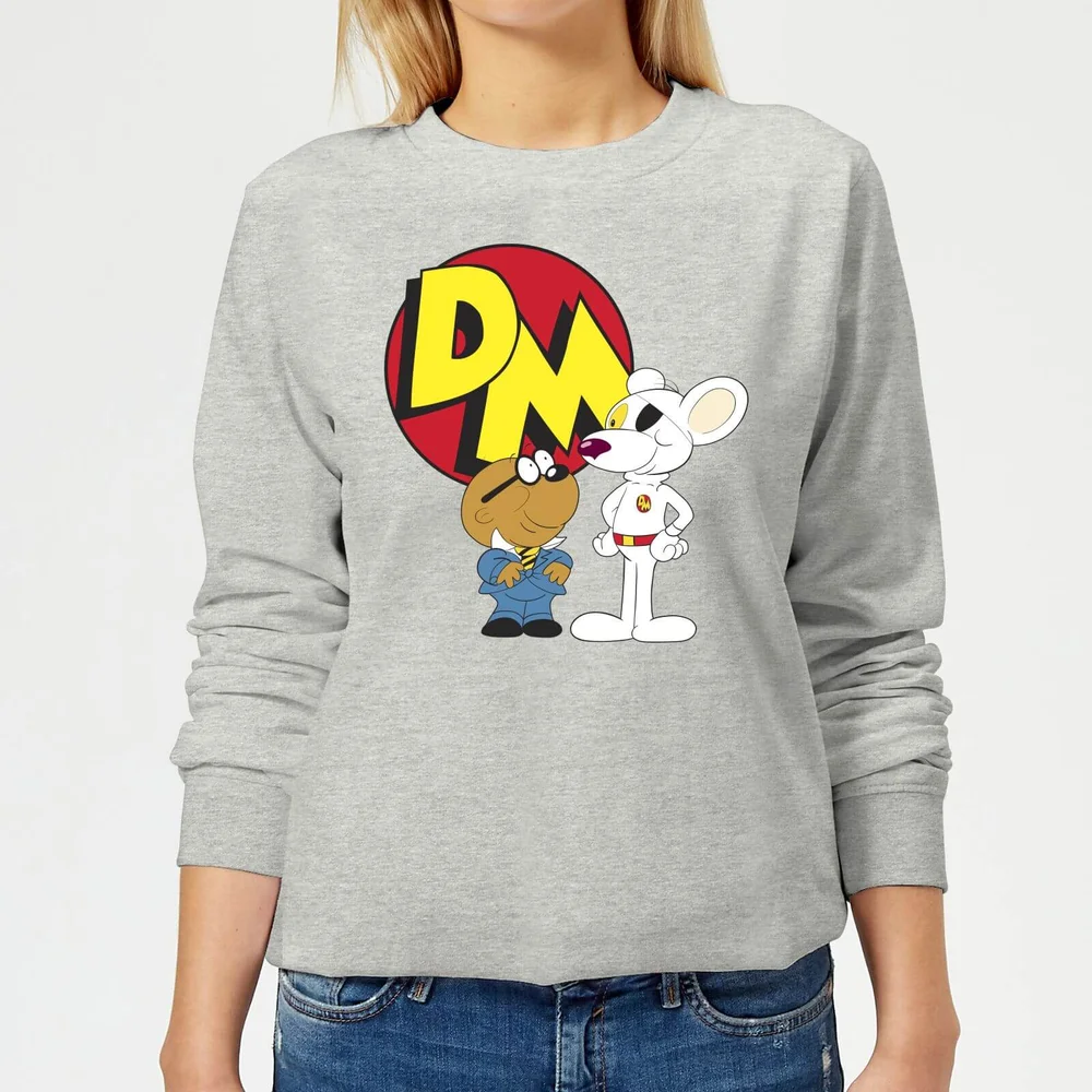 Danger Mouse DM And Penfold Women's Sweatshirt - Grey - 3XL Afbeelding 1