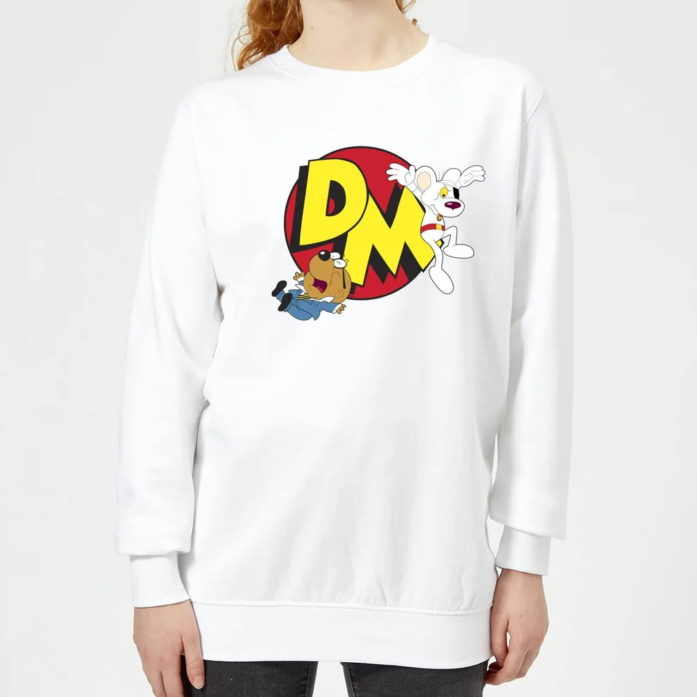 Danger Mouse Run! Women's Sweatshirt - White - 3XL Afbeelding 1