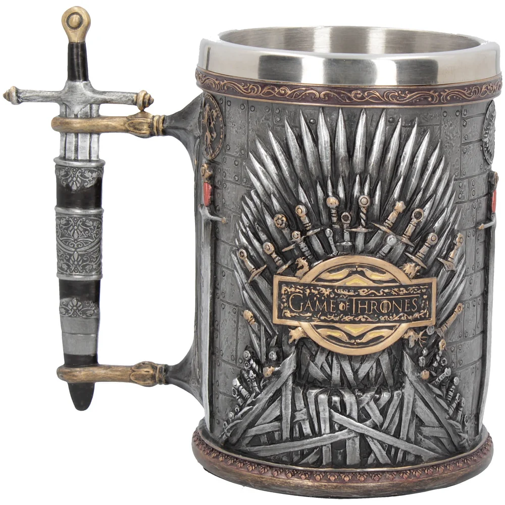 Exclusieve Game of Thrones Silver Iron Throne bierpul Afbeelding 1