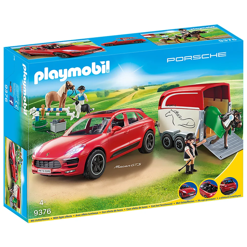 Playmobil Porsche Macan GTS with Horse Trailer and Retractable Winch (9376) Afbeelding 1