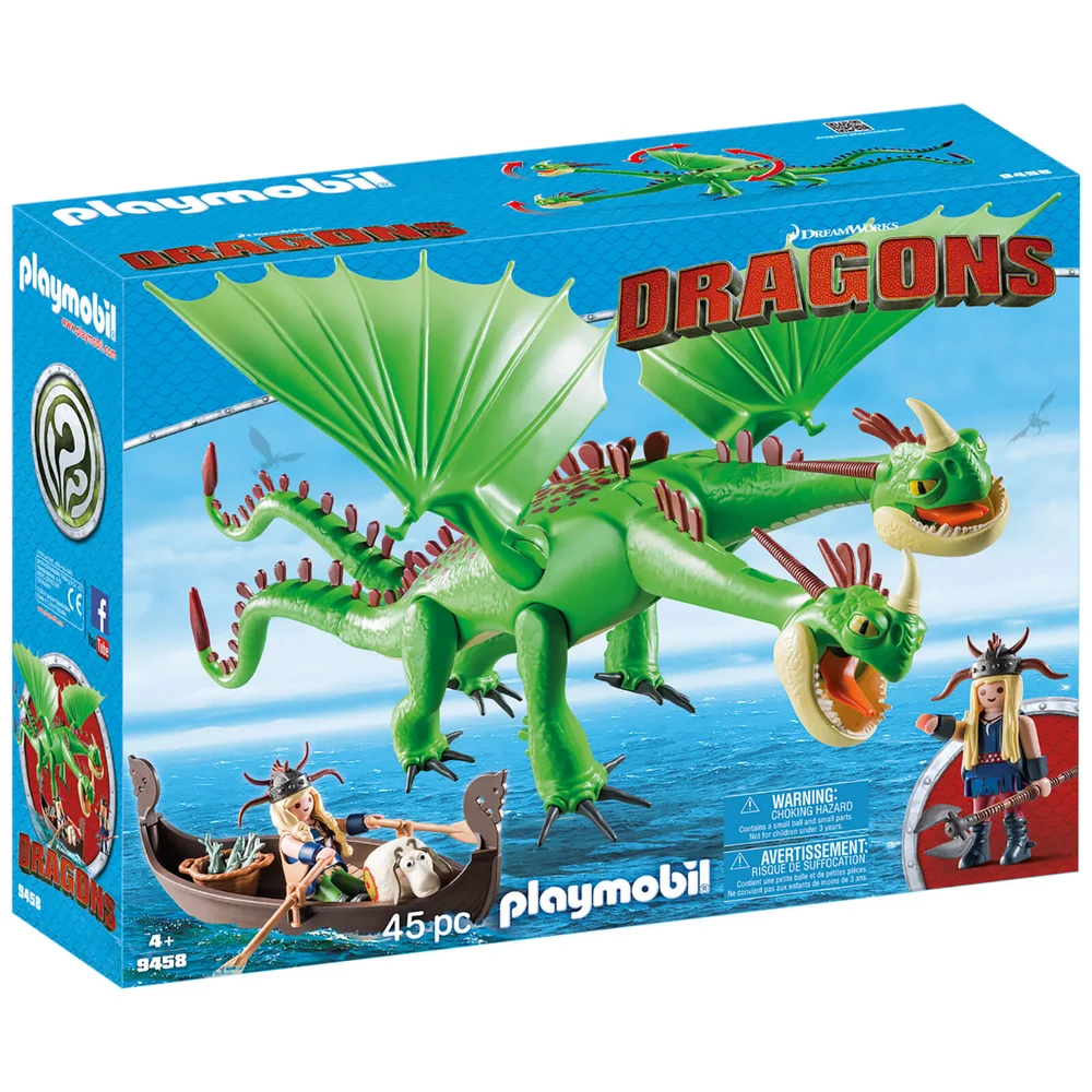 Playmobil DreamWorks Dragons Ruffnut and Tuffnut with Barf and Belch (9458) Afbeelding 1