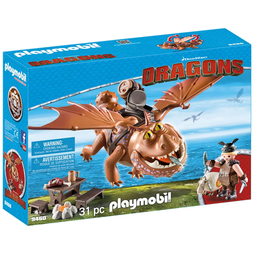Playmobil DreamWorks Dragons Fishlegs and Meatlug (9460) Afbeelding 1