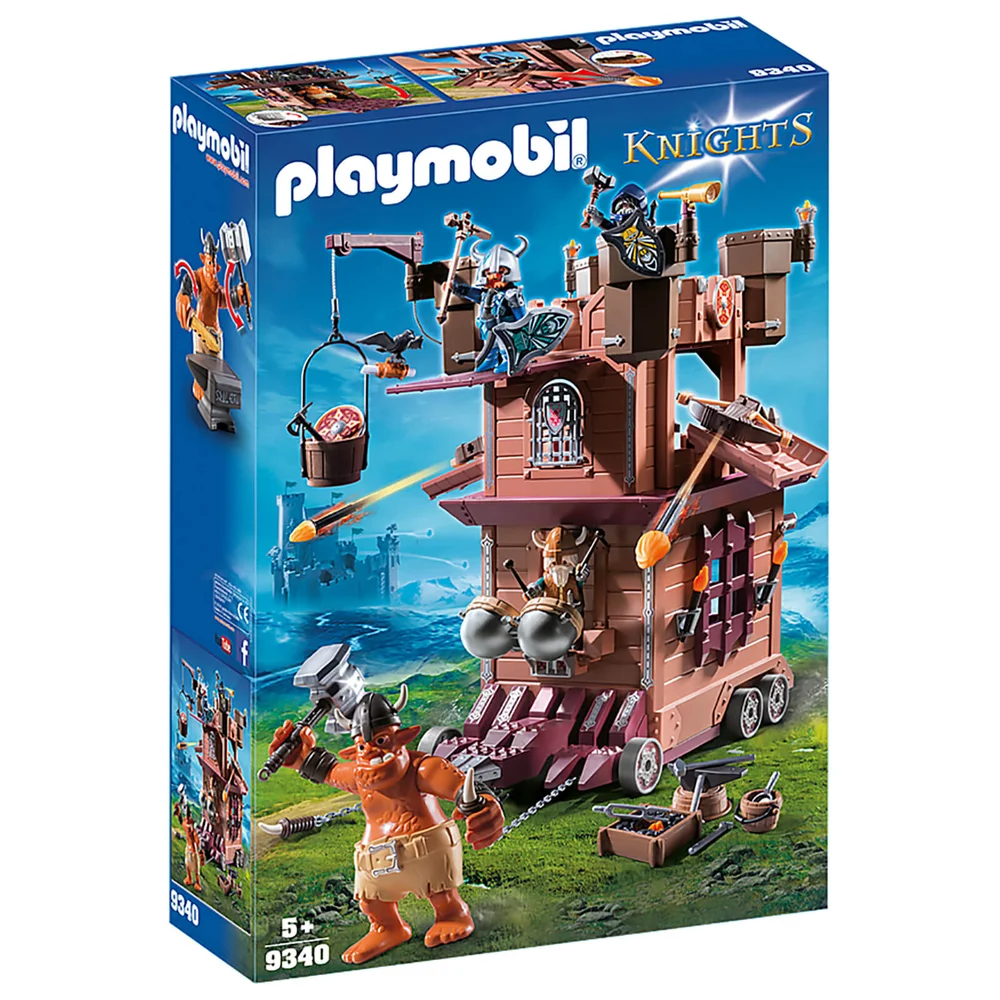 Playmobil Knights Mobile Dwarf Fortress with Shot Ballista (9340) Afbeelding 1