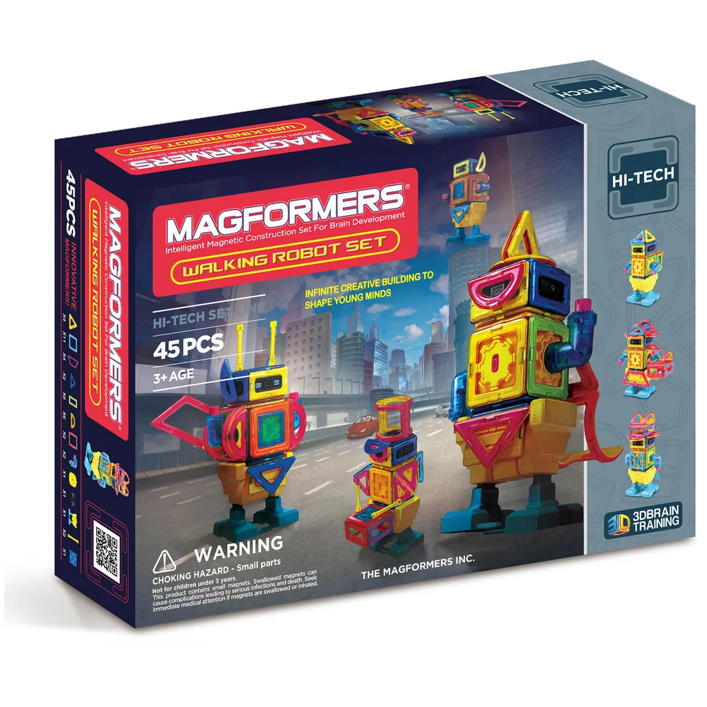 Magformers Walking Robot Set - 45 Pieces Afbeelding 1