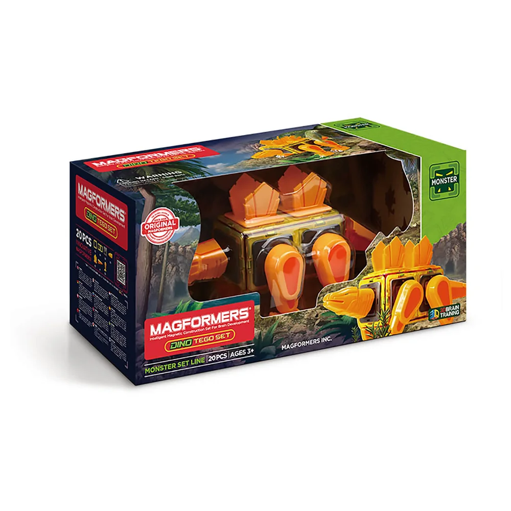 Magformers Dino Tego Set - 20 Pieces Afbeelding 1