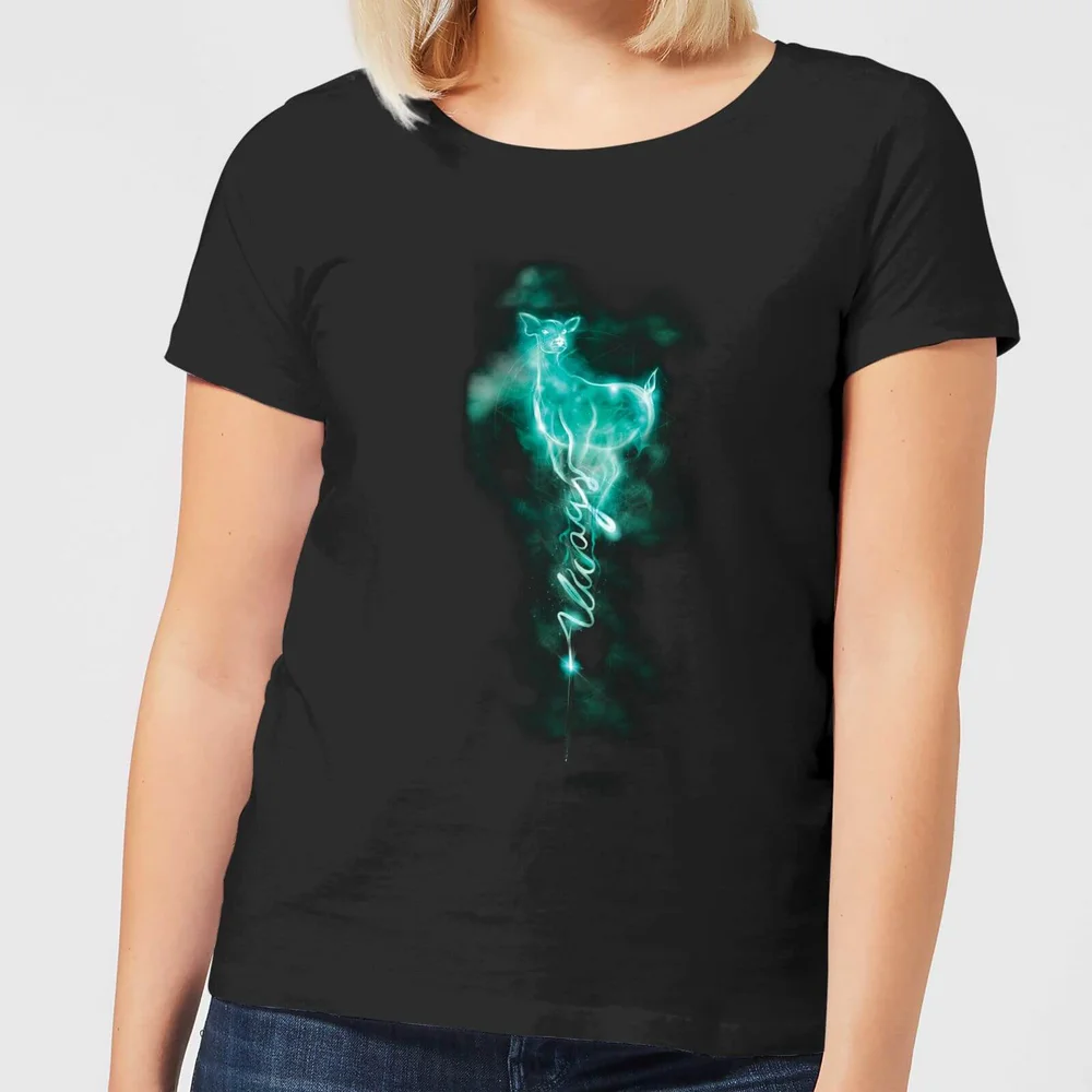 Harry Potter Doe Always Patronus dames t-shirt - Zwart - S Afbeelding 1