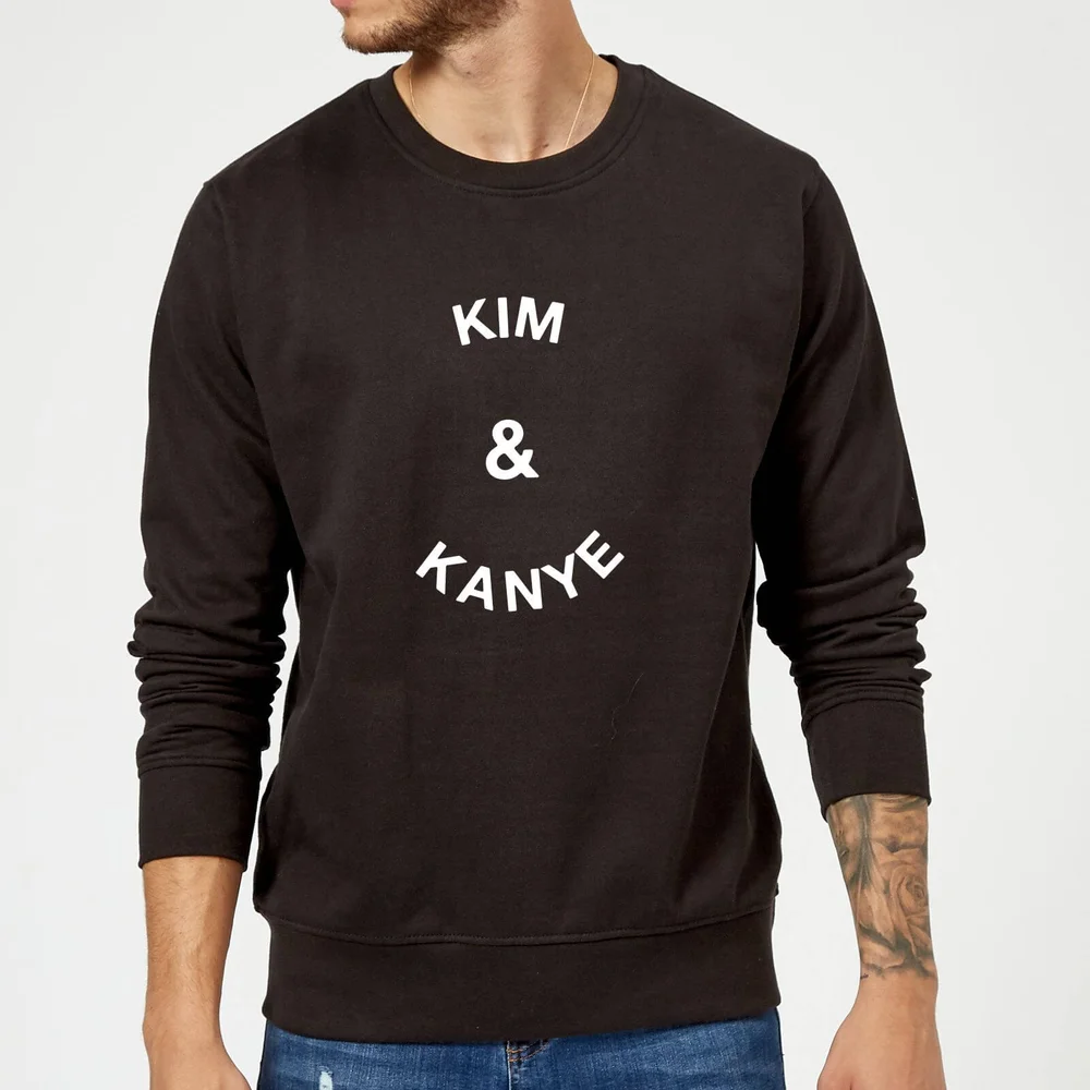 Kim & Kanye Sweatshirt - Black - S - Zwart Afbeelding 1