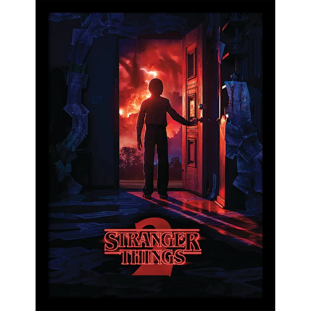 Stranger Things (Doorway) Framed 30 x 40cm Print Afbeelding 1