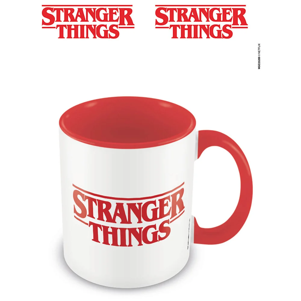 Stranger Things (Logo) Red Inner Mug Afbeelding 1