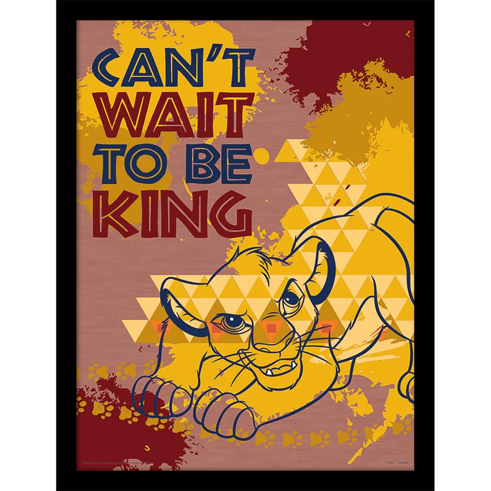 The Lion King (Can't Wait to be King) 30 x 40cm print Afbeelding 1