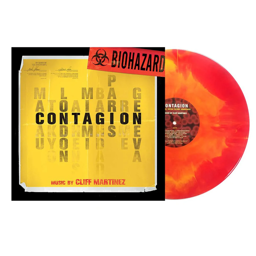 Cliff Martinez: Contagion - Original Motion Picture soundtrack (Limited Gold & Red "Biohazard" vinyleditie) lp Afbeelding 1