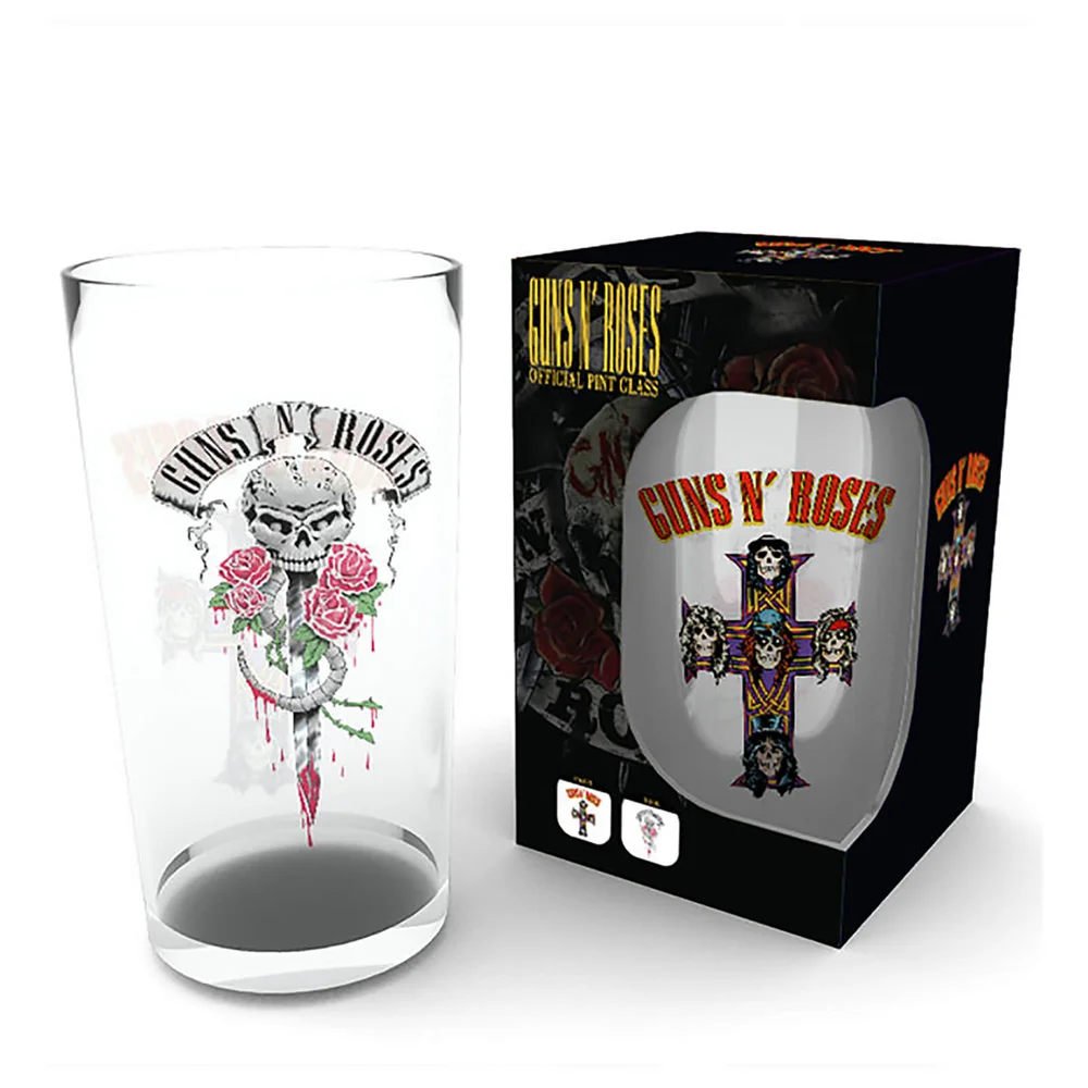 Guns N' Roses Logo Pint Glass Afbeelding 1