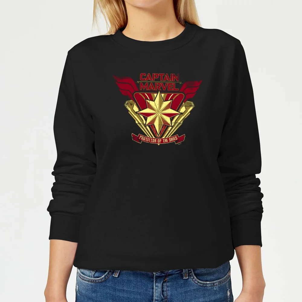 Captain Marvel Protector Of The Skies dames trui - Zwart - XS Afbeelding 1