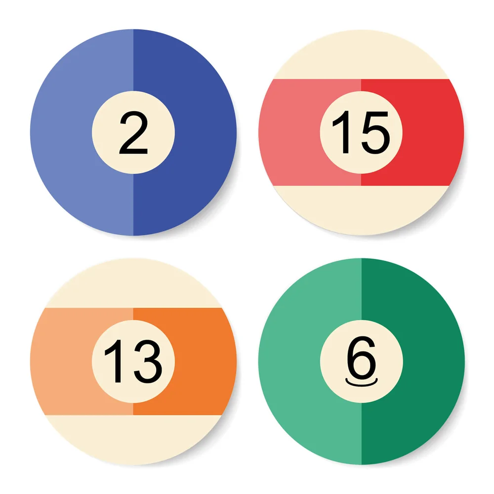 Pool Ball Coaster Set Afbeelding 1