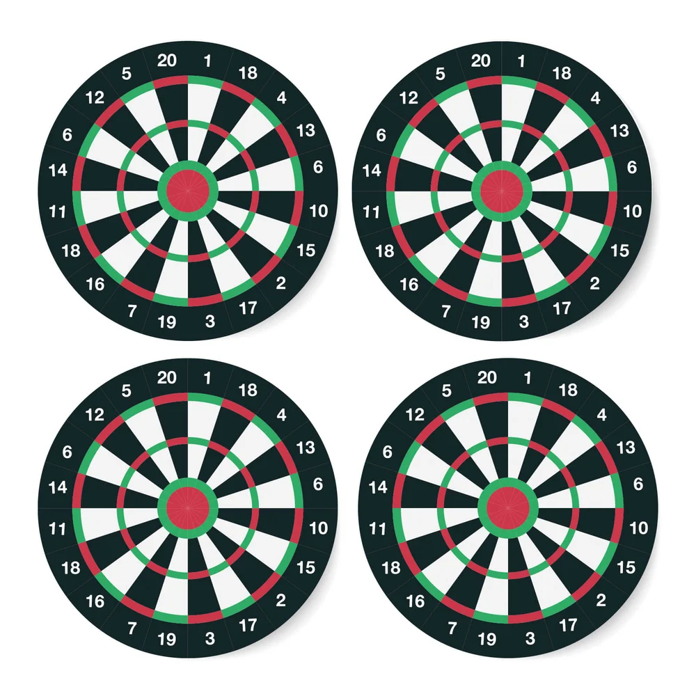 Dartboard Coaster Set Afbeelding 1