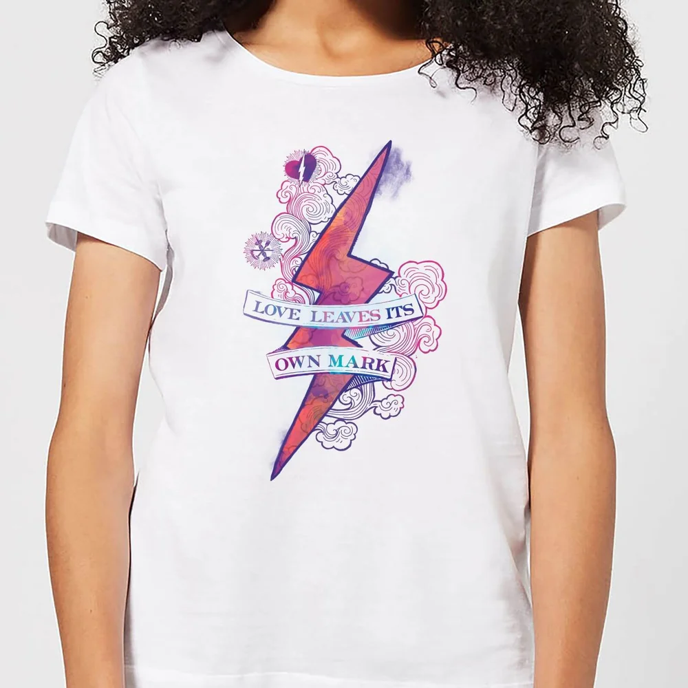 Harry Potter Love Leaves Its Own Mark dames t-shirt - Wit - S Afbeelding 1