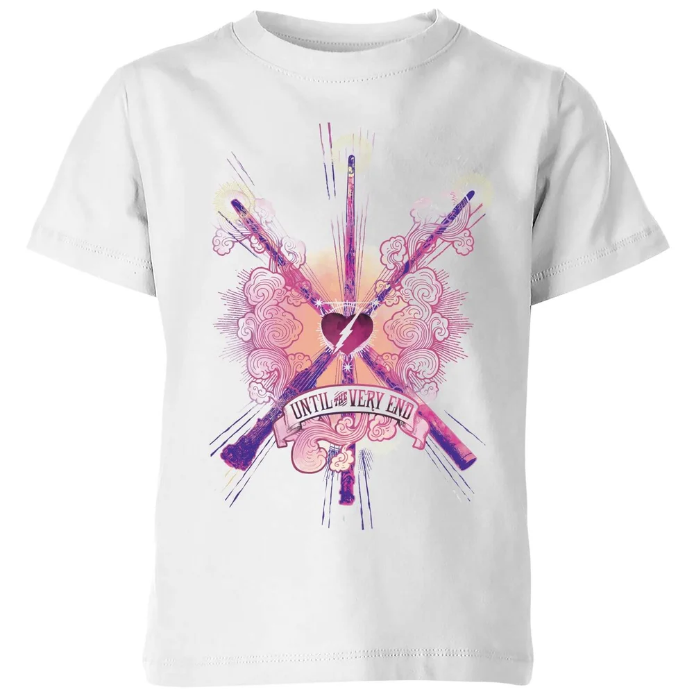 Harry Potter Until The Very End kinder t-shirt - Wit - 98/104 (3-4 jaar) Afbeelding 1