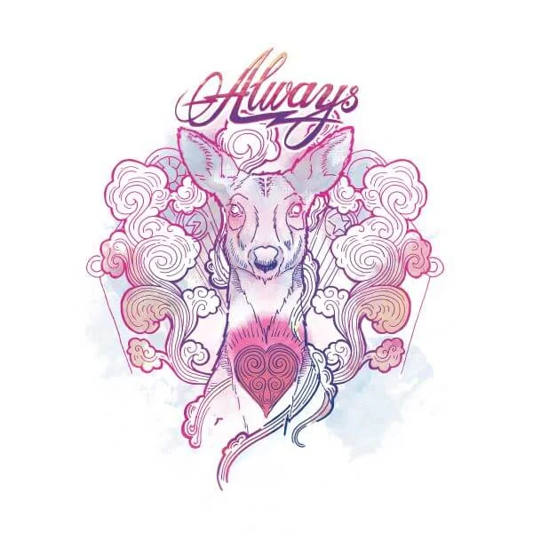 Harry Potter Always dames t-shirt - Wit