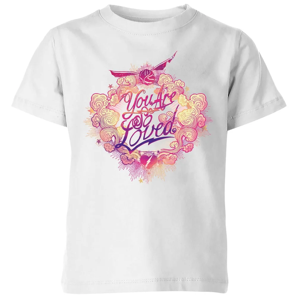 Harry Potter You Are So Loved kinder t-shirt - Wit - 98/104 (3-4 jaar) Afbeelding 1