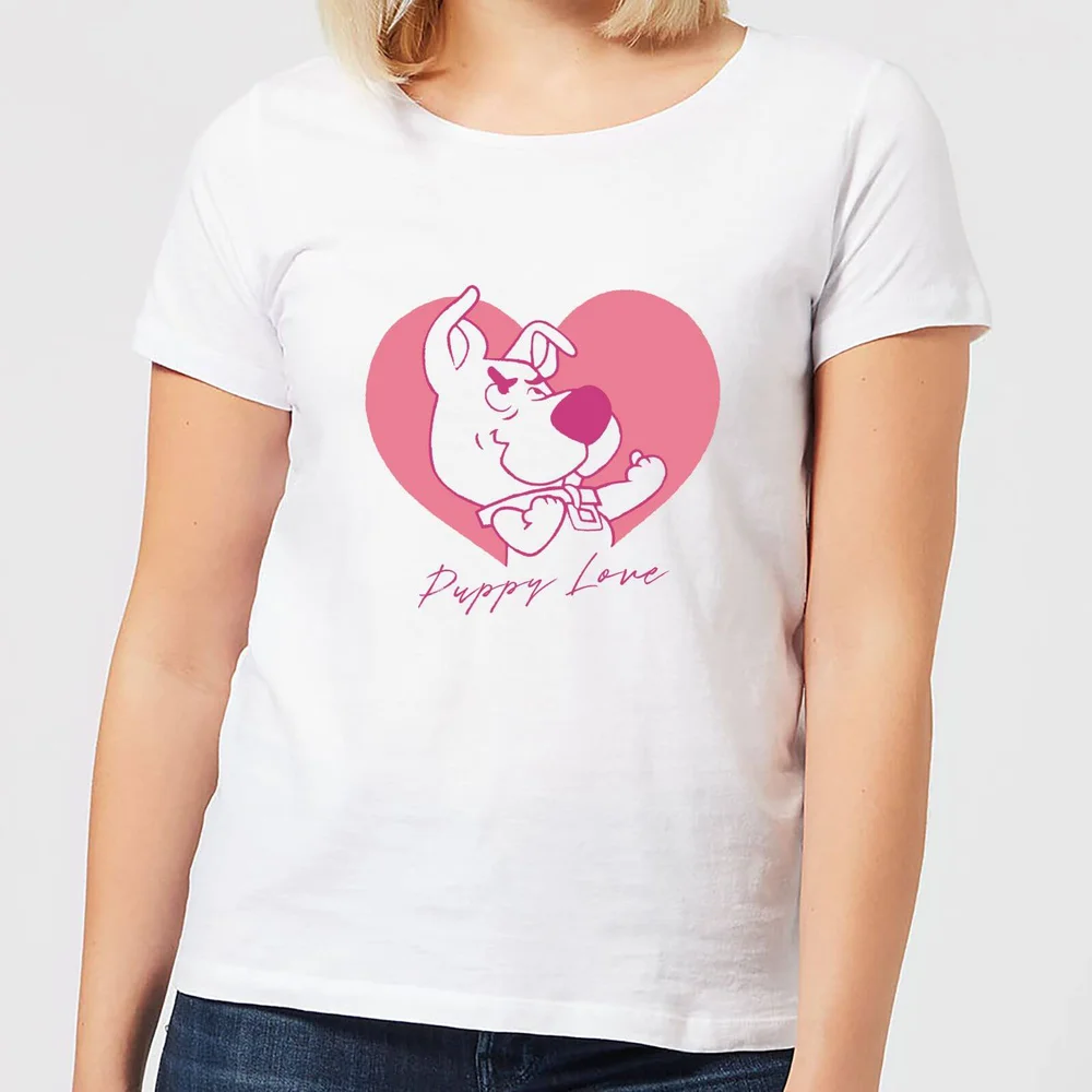 Scooby Doo Puppy Love Women's T-Shirt - White - S Afbeelding 1