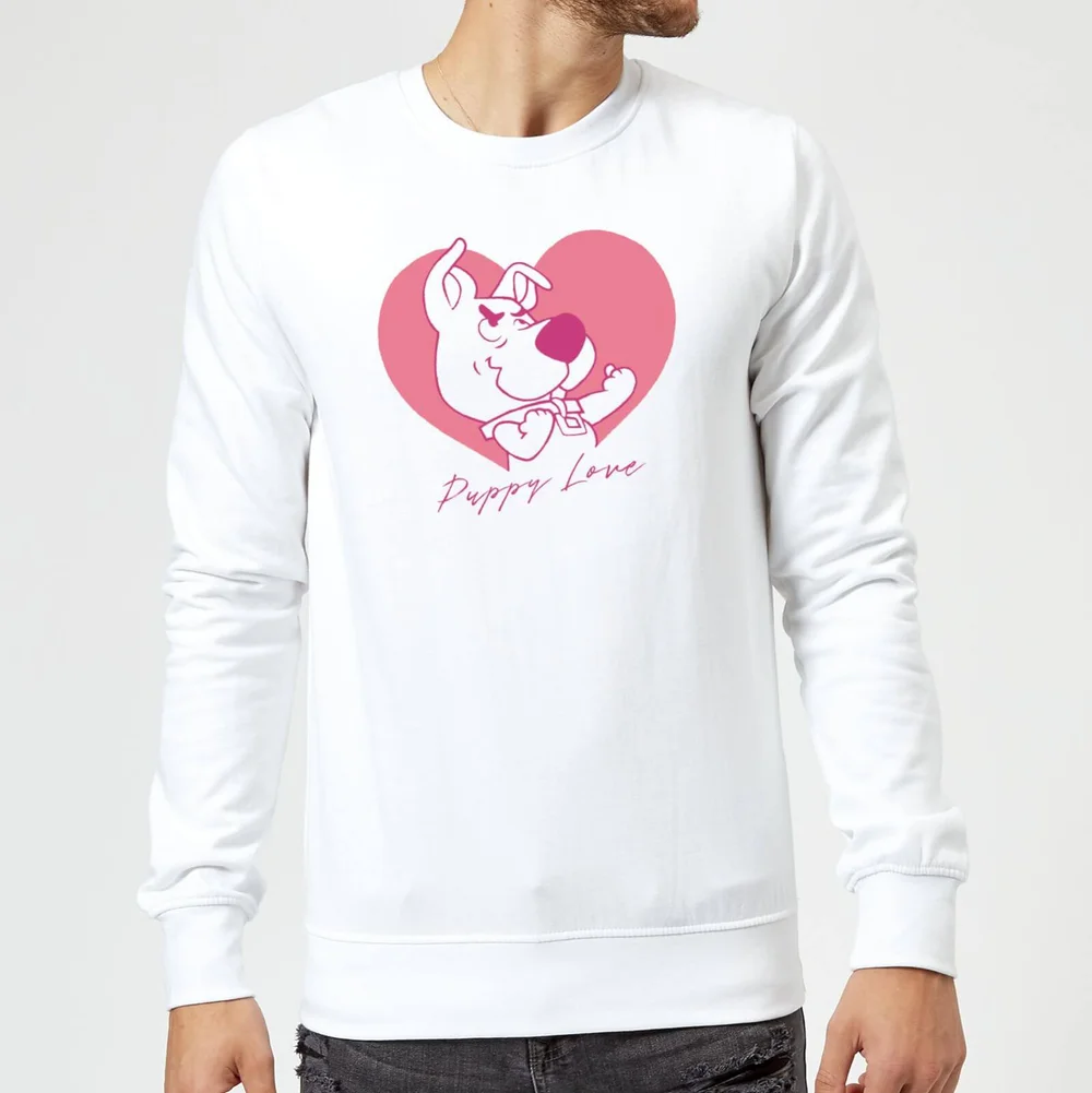 Scooby Doo Puppy Love Sweatshirt - White - S Afbeelding 1