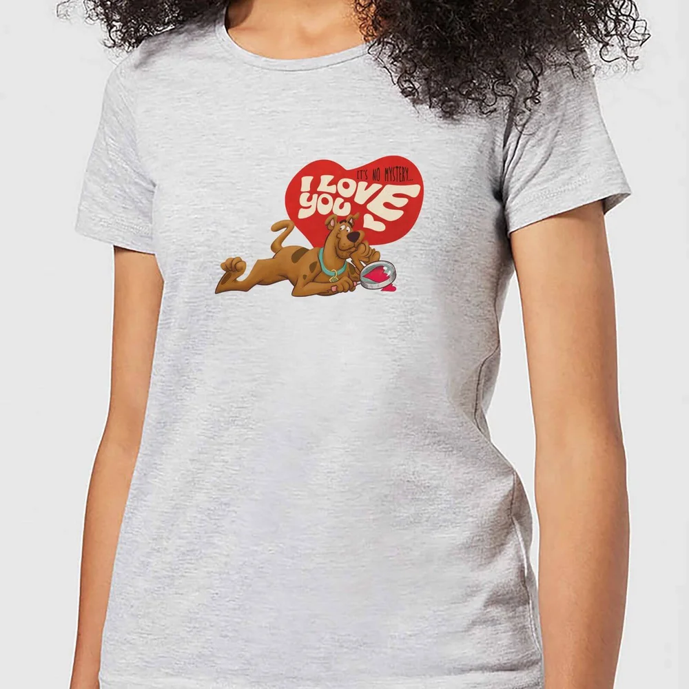 Scooby Doo It's No Mystery I Love You Women's T-Shirt - Grey - XS Afbeelding 1