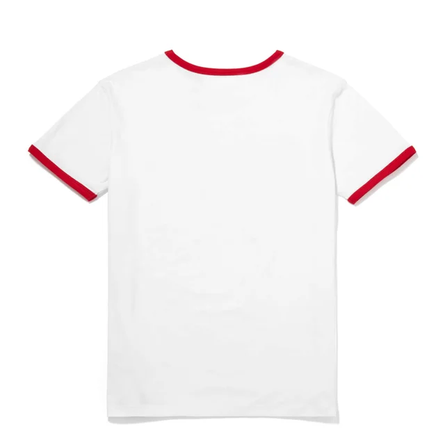 Global Legacy Jaws Ringer t-shirt - Wit/rood