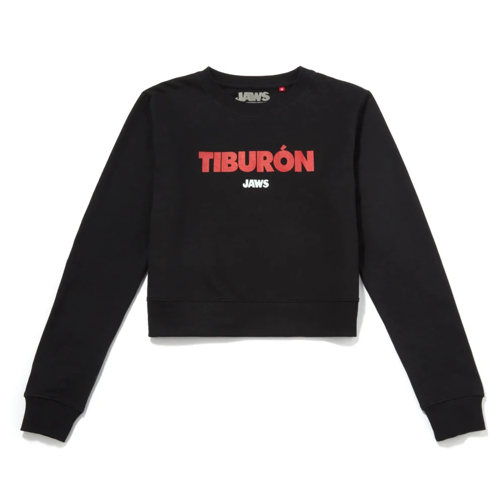 Global Legacy Jaws Tiburon cropped sweatshirt - Zwart - S Afbeelding 1