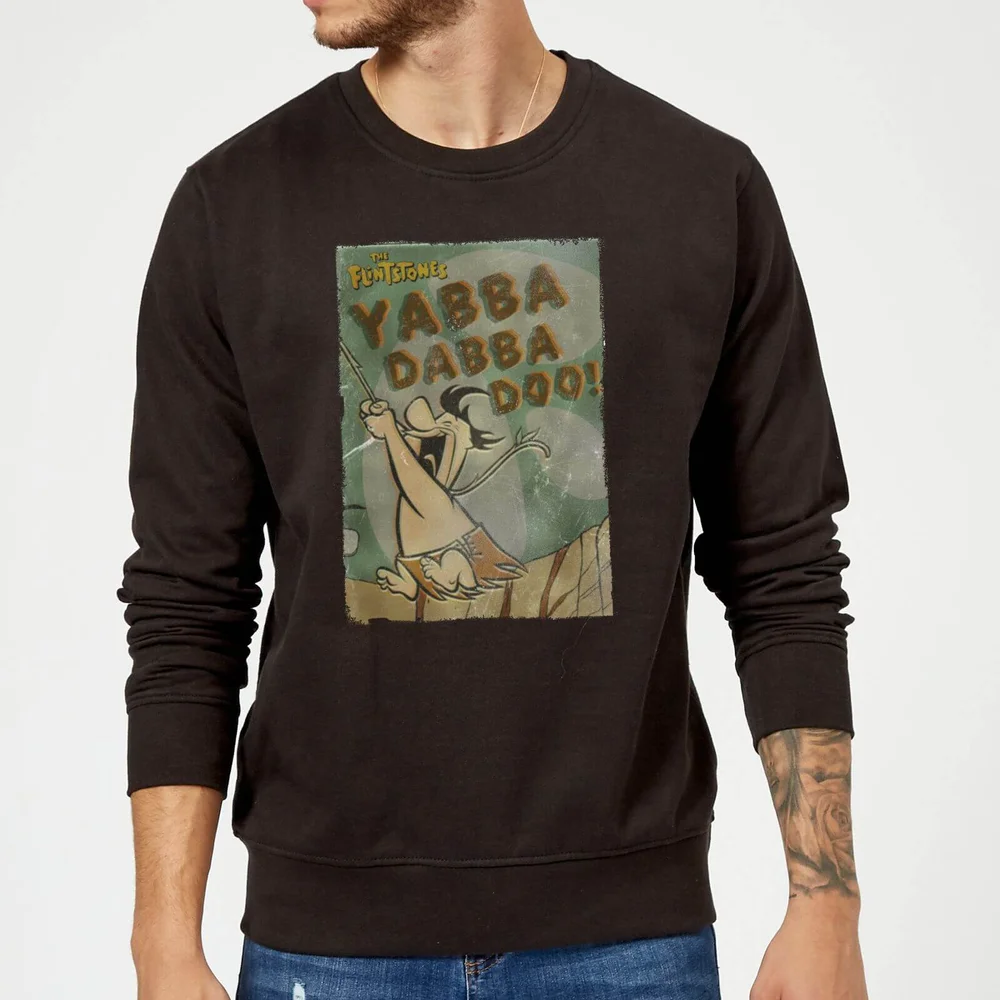 The Flintstones Yabba Dabba Doo! Sweatshirt - Black - S Afbeelding 1
