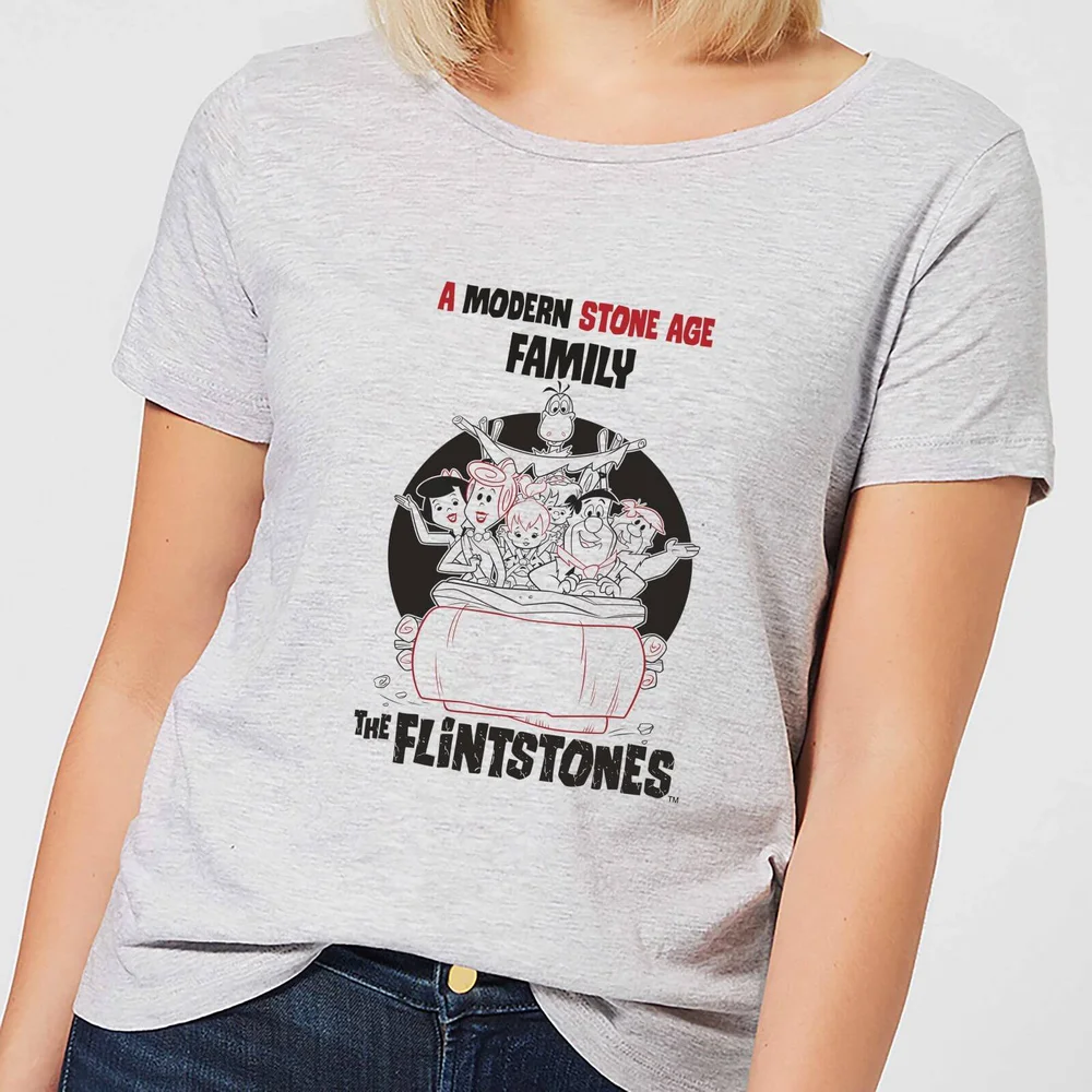 The Flintstones Modern Stone Age Family Women's T-Shirt - Grey - XS Afbeelding 1