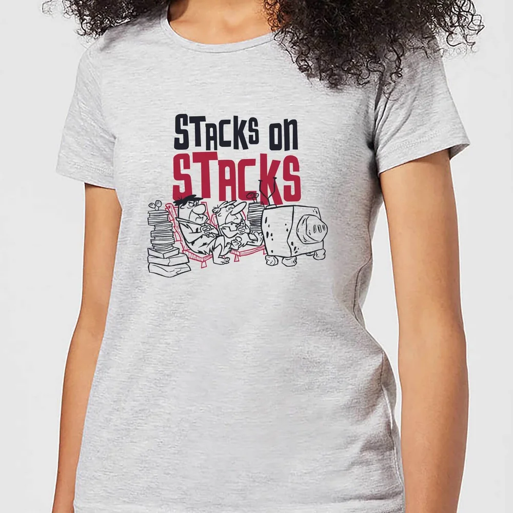 The Flintstones Stacks On Stacks Women's T-Shirt - Grey - XS Afbeelding 1