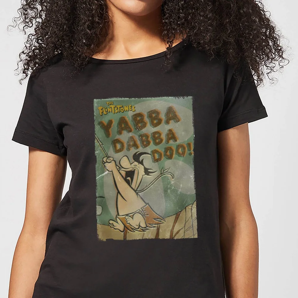 The Flintstones Yabba Dabba Doo! Women's T-Shirt - Black - XS Afbeelding 1
