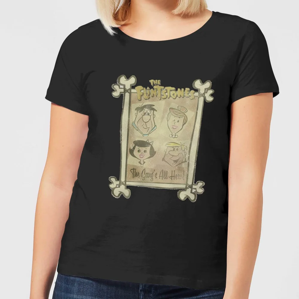 The Flintstones The Gang's All Here Women's T-Shirt - Black - XS Afbeelding 1