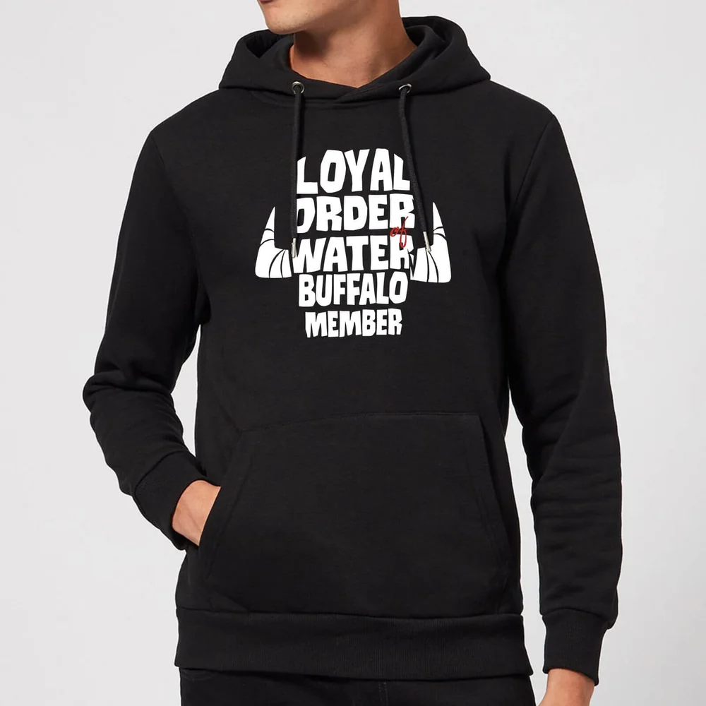 The Flintstones Loyal Order Of Water Buffalo Member Hoodie - Black - S Afbeelding 1