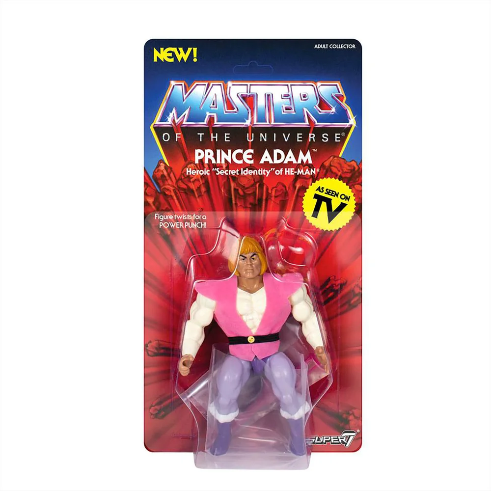 Super7 Masters of the Universe Vintage Collection Action Figure Prince Adam 14 cm Afbeelding 1