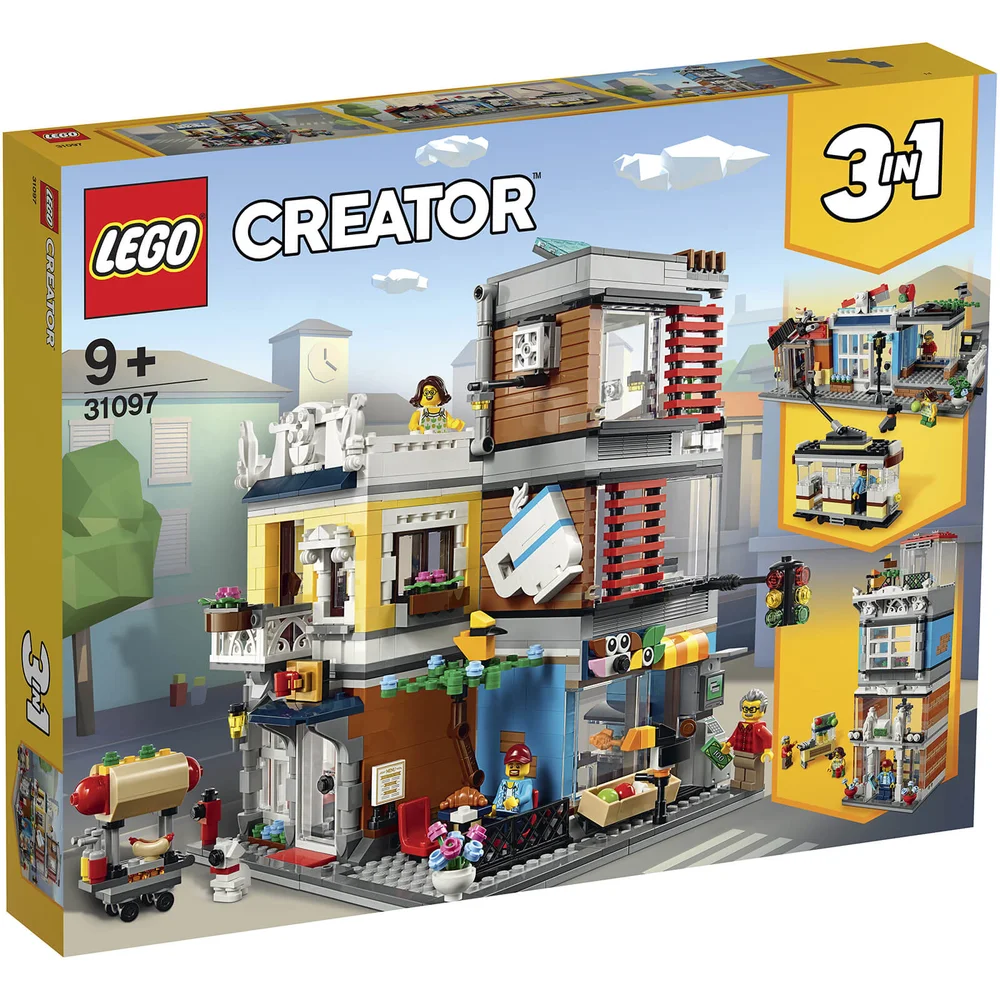 LEGO Creator: 3in1 Townhouse Pet Shop & Café Set (31097) Afbeelding 1