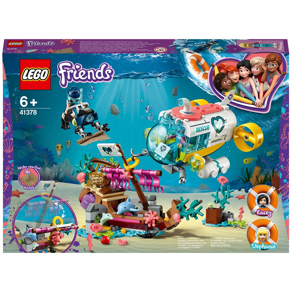 LEGO Friends: Dolphins Rescue Mission Boat Sea Life Set (41378) Afbeelding 1