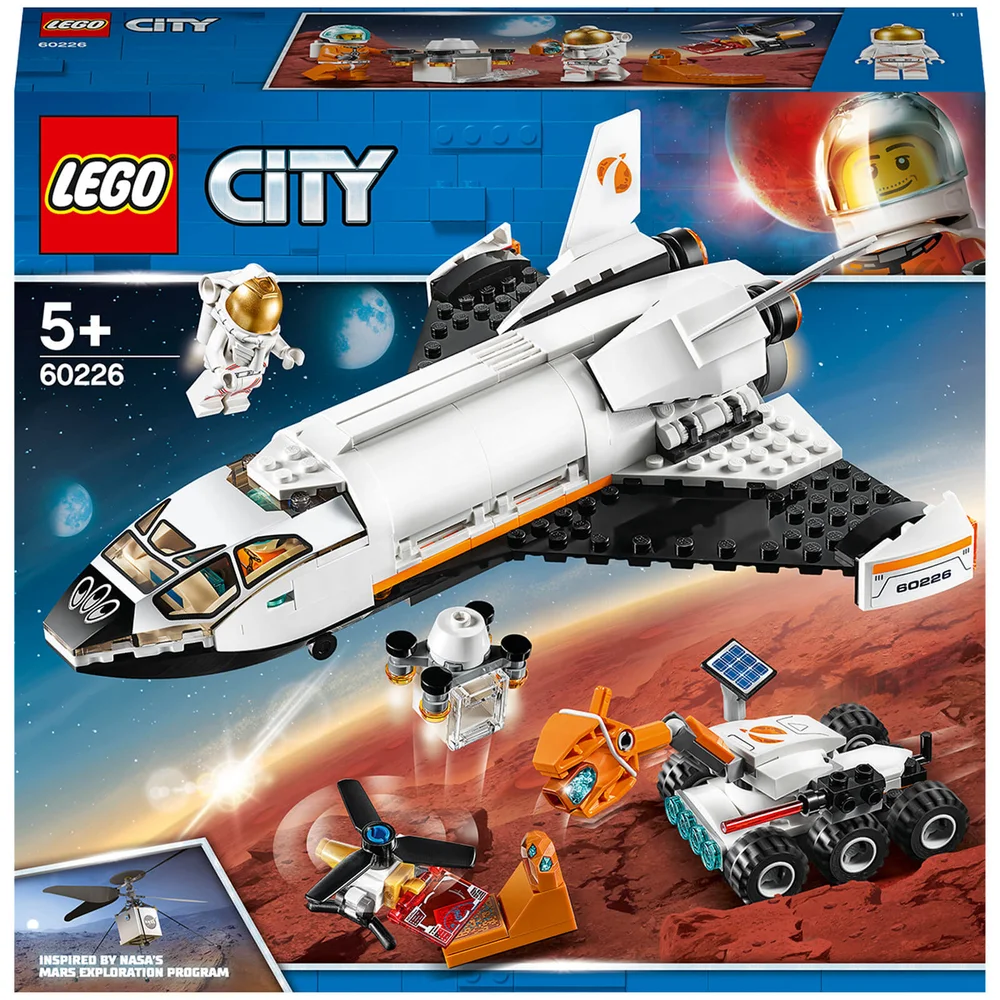 LEGO Stad: Mars onderzoekshuttle ruimtespeelgoed (60226) Afbeelding 1