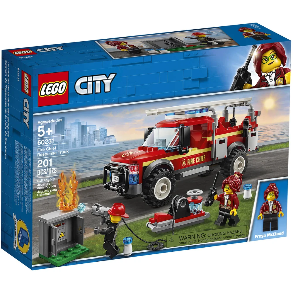 LEGO City: Town Fire Chief Response Truck Building Set (60231) Afbeelding 1