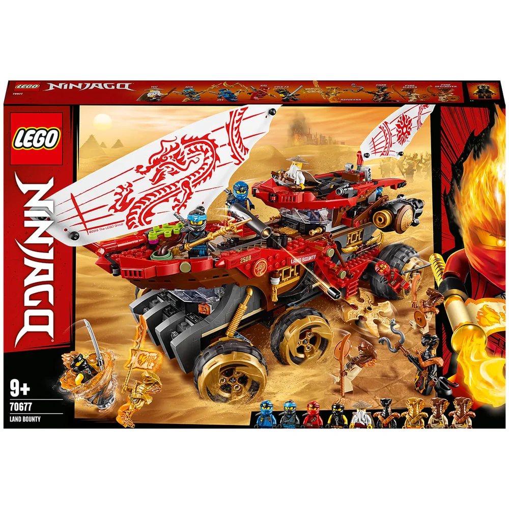 LEGO NINJAGO: Land Bounty Toy Truck Ninja Car for Kids (70677) Afbeelding 1