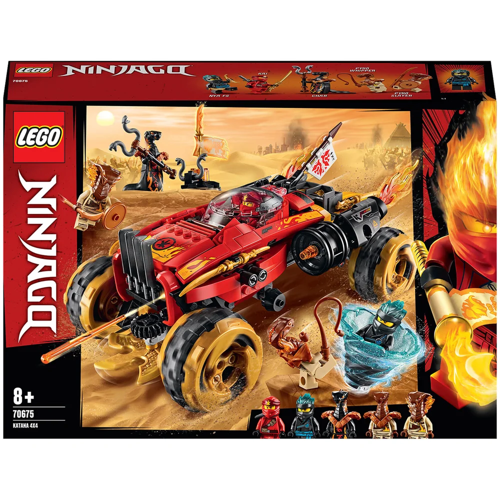 LEGO NINJAGO: Katana 4x4 Vehicle Toy with 5 Minifigures: (70675) Afbeelding 1