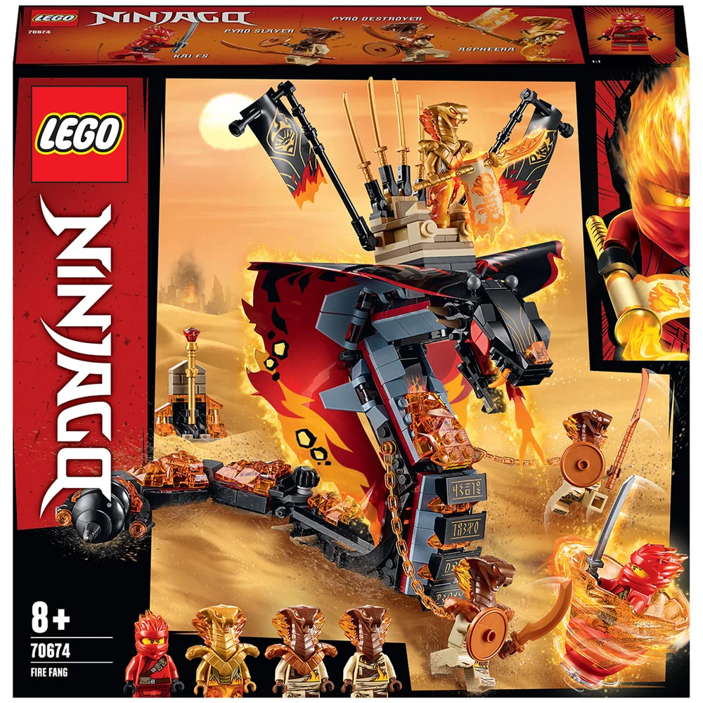 LEGO NINJAGO: Fire Fang Snake Toy for Kids (70674) Afbeelding 1