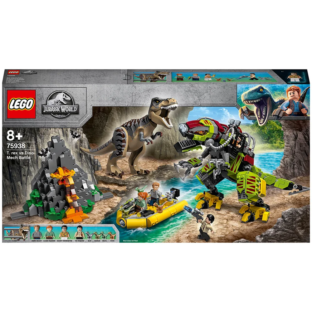 LEGO Jurassic World: T. Rex vs Dino-Mech Battle Set (75938) Afbeelding 1