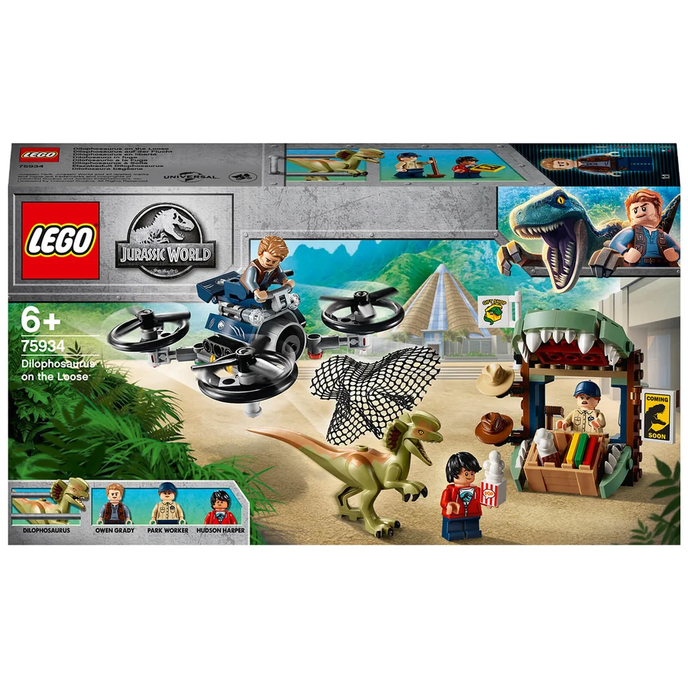 LEGO Jurassic World: Dilophosaurus on the Loose Set (75934) Afbeelding 1