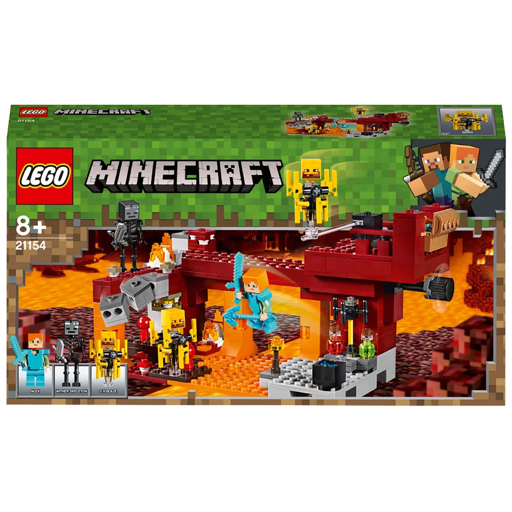 LEGO Minecraft: The blaze brug bouwset (21154) Afbeelding 1